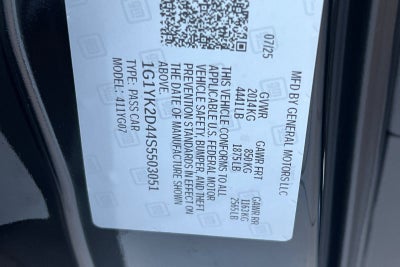 2025 Chevrolet Corvette E-Ray 1LZ