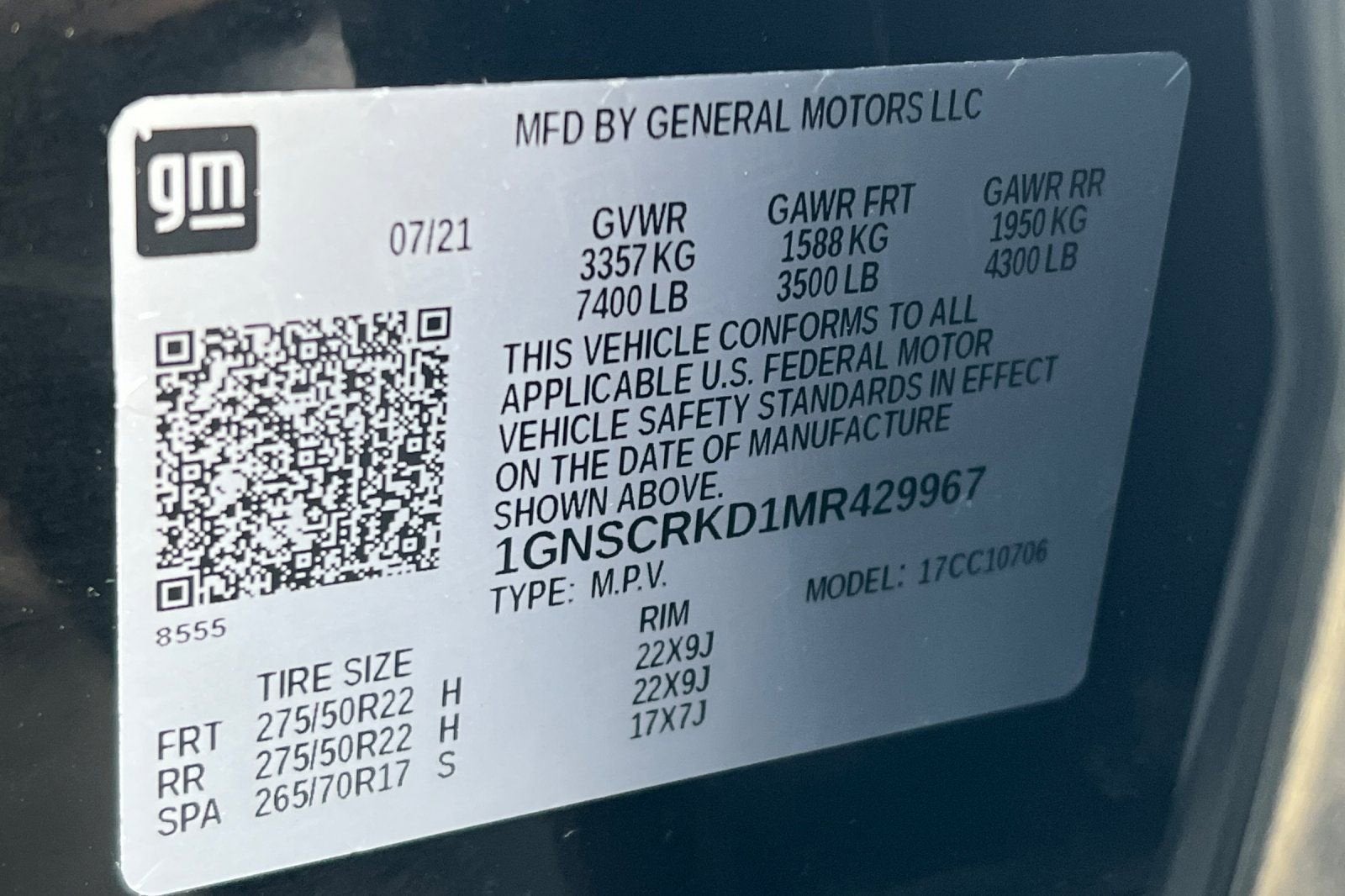 2021 Chevrolet Tahoe RST