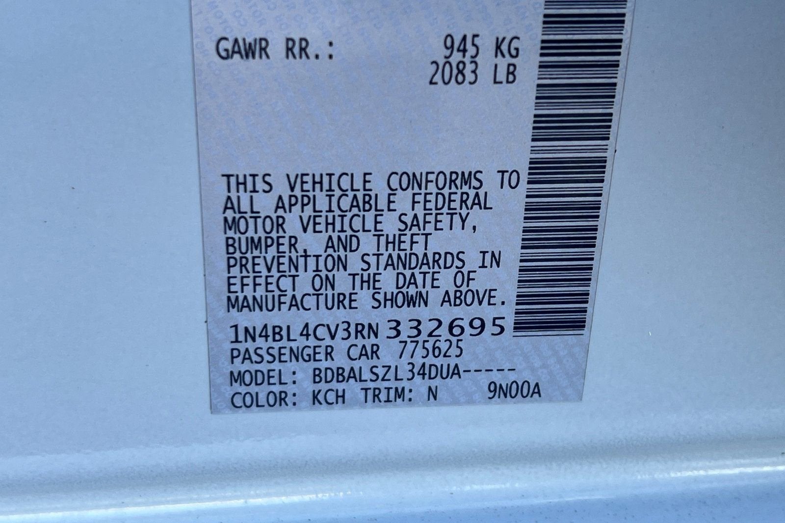 2024 Nissan Altima 2.5 SR