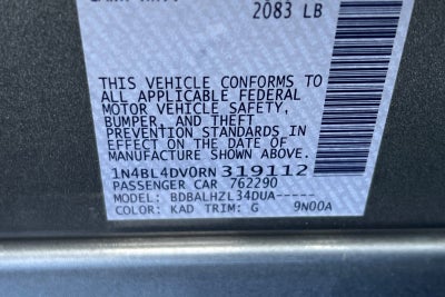 2024 Nissan Altima 2.5 SV