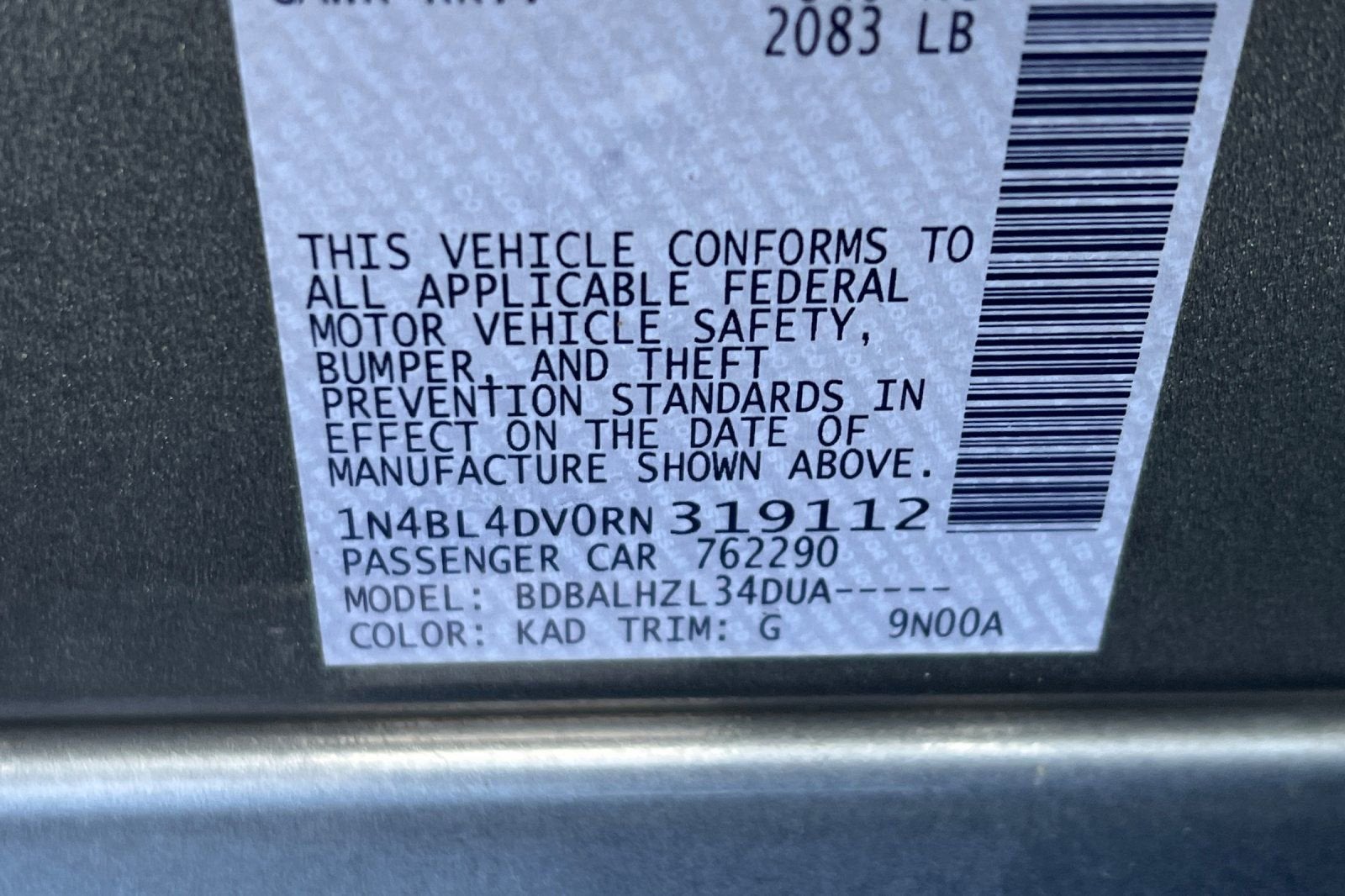 2024 Nissan Altima 2.5 SV