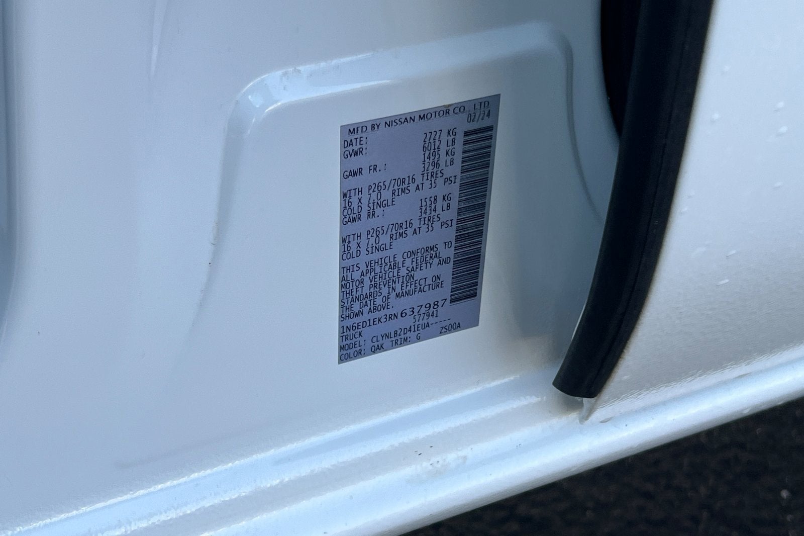 2024 Nissan Frontier SV