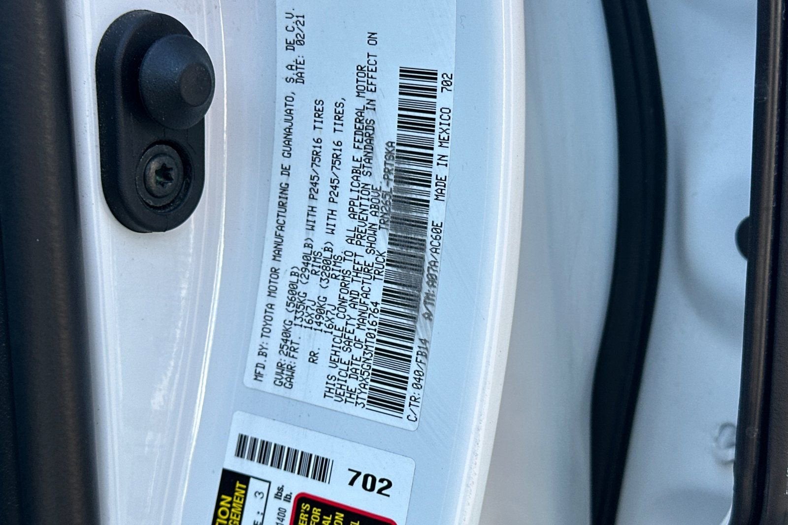 2021 Toyota Tacoma 2WD SR