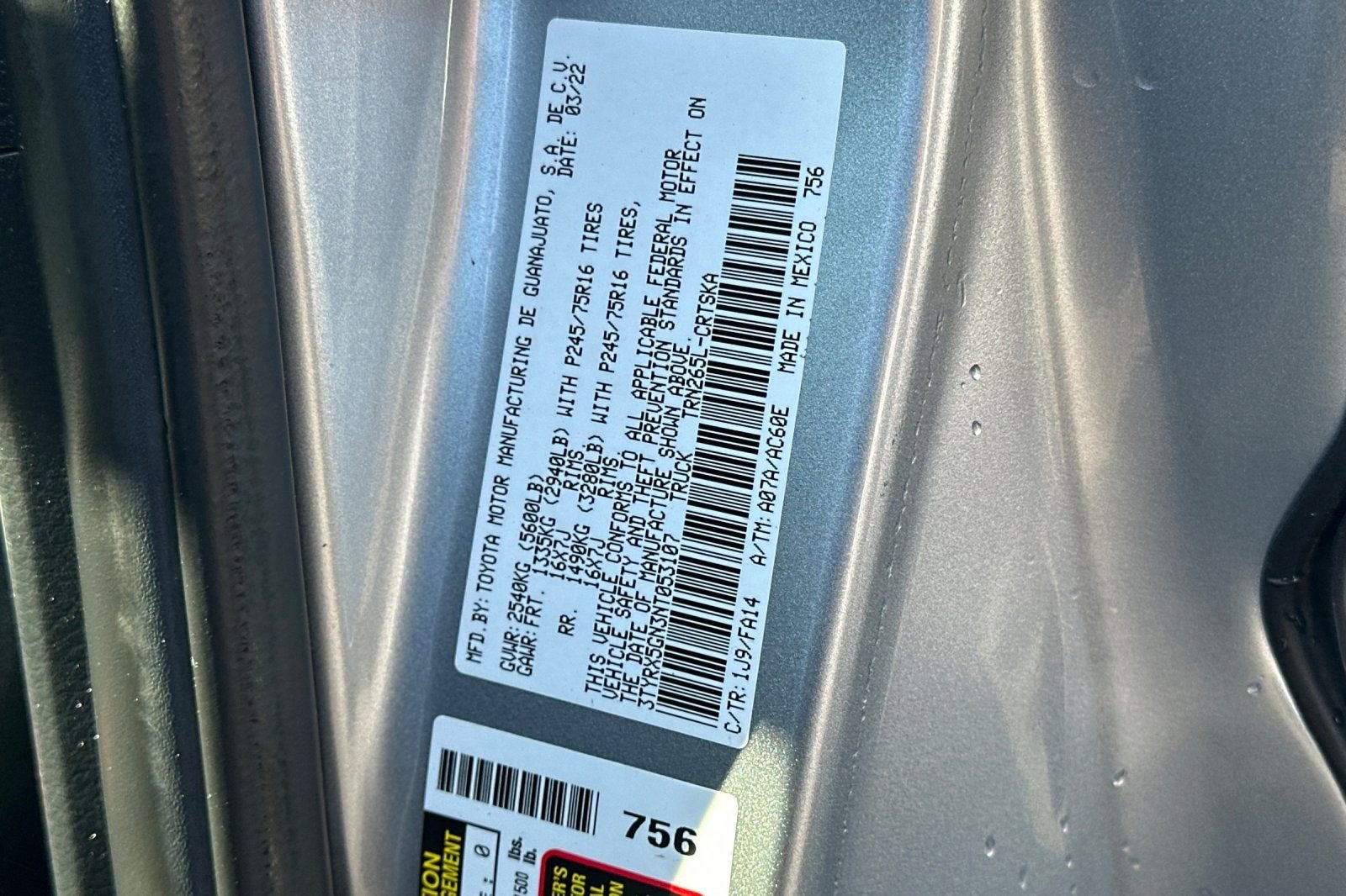 2022 Toyota Tacoma 2WD SR