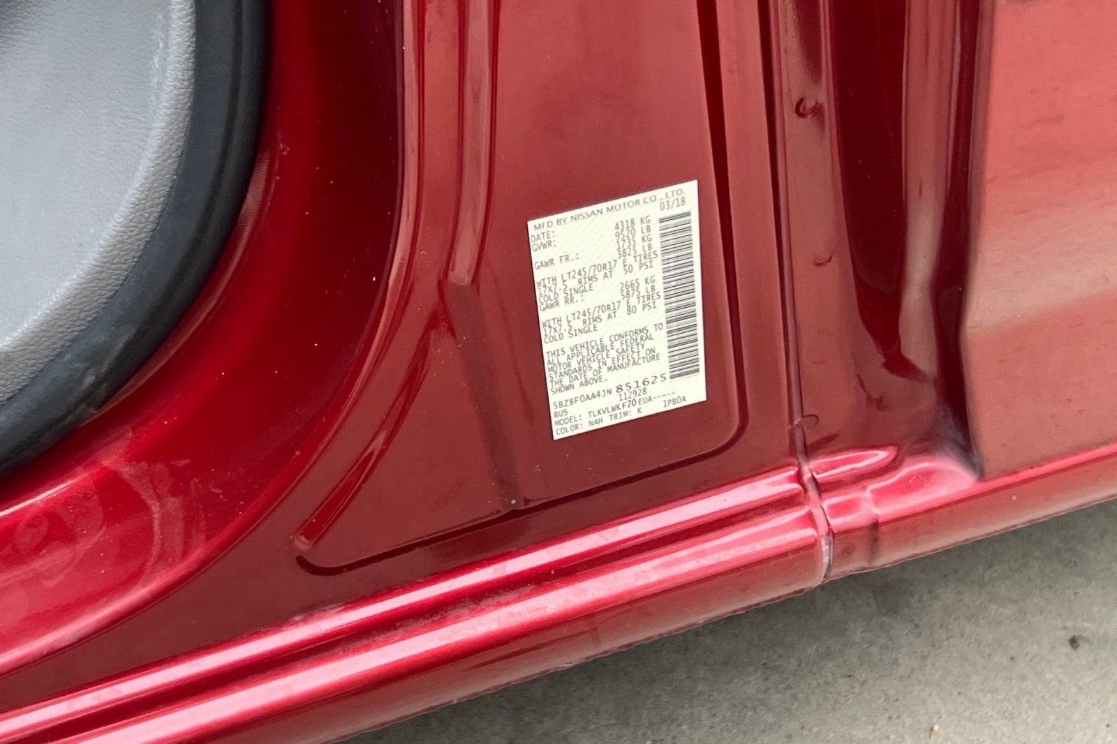 2018 Nissan NV Passenger NV3500 HD S