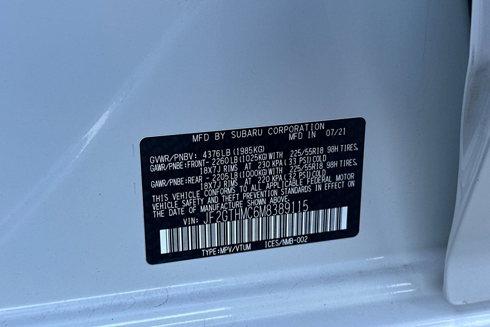 2021 Subaru Crosstrek Limited