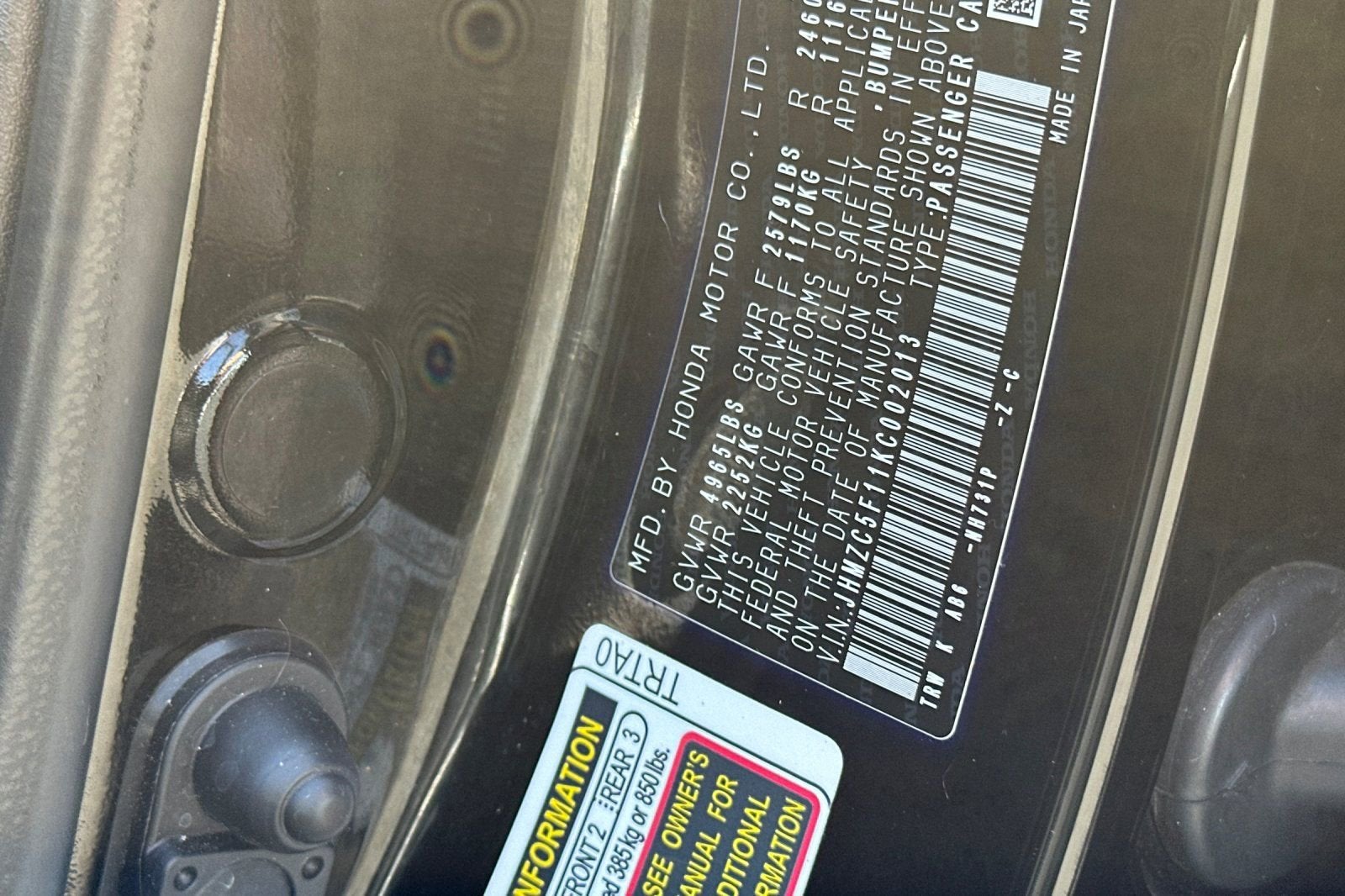 2019 Honda Clarity Plug-In Hybrid Sedan