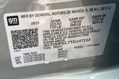 2026 GMC Sierra 1500 AT4X