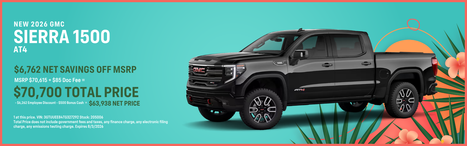 Sierra Lease Offer