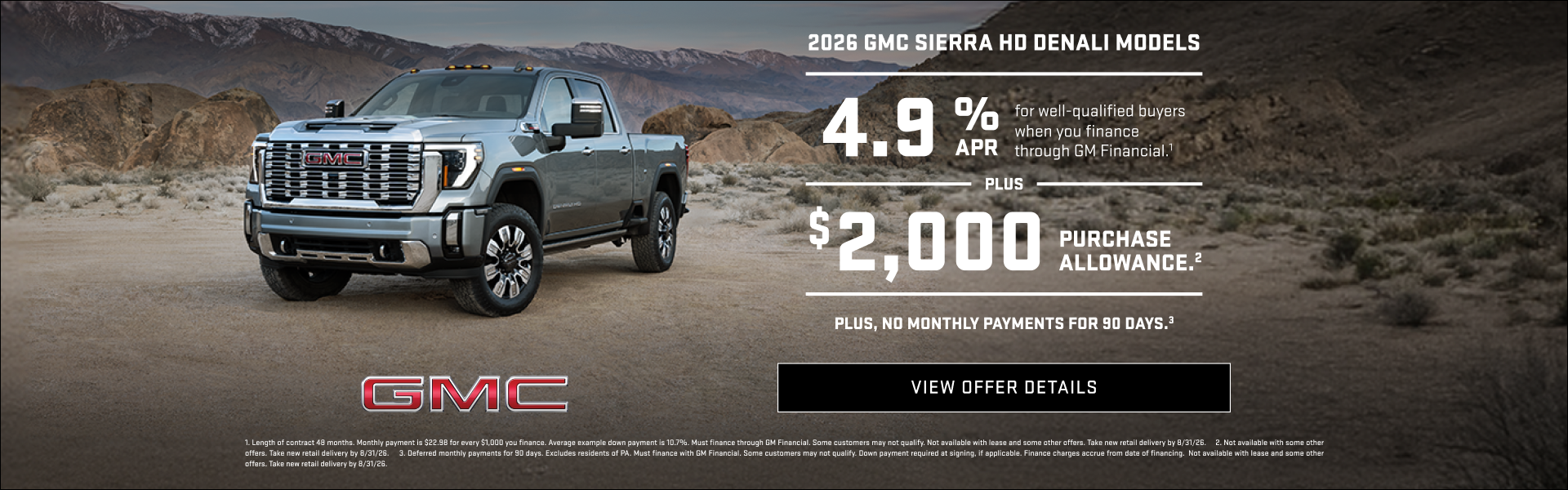 4.9% APR for well-qualified buyers when you finance through 
